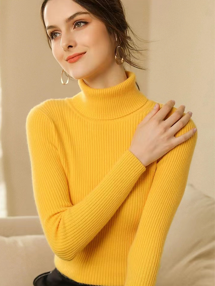 Thermal Long John - New Turtleneck Jumper Woman Knitted Blouses