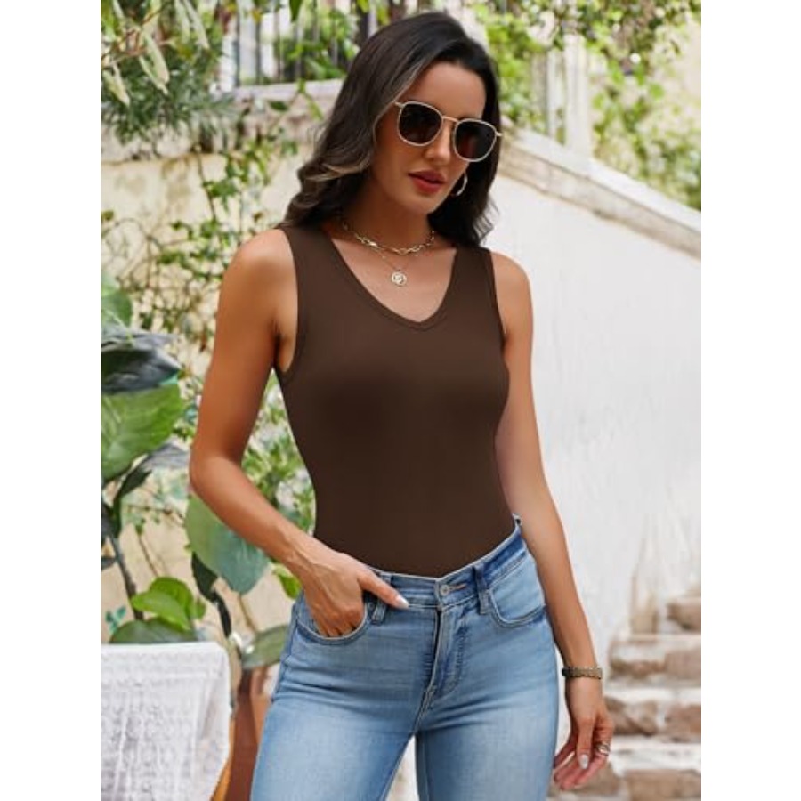 Chulianyouhuo Womens Sleeveles - Tank Top Ribbed ulasan dan harga