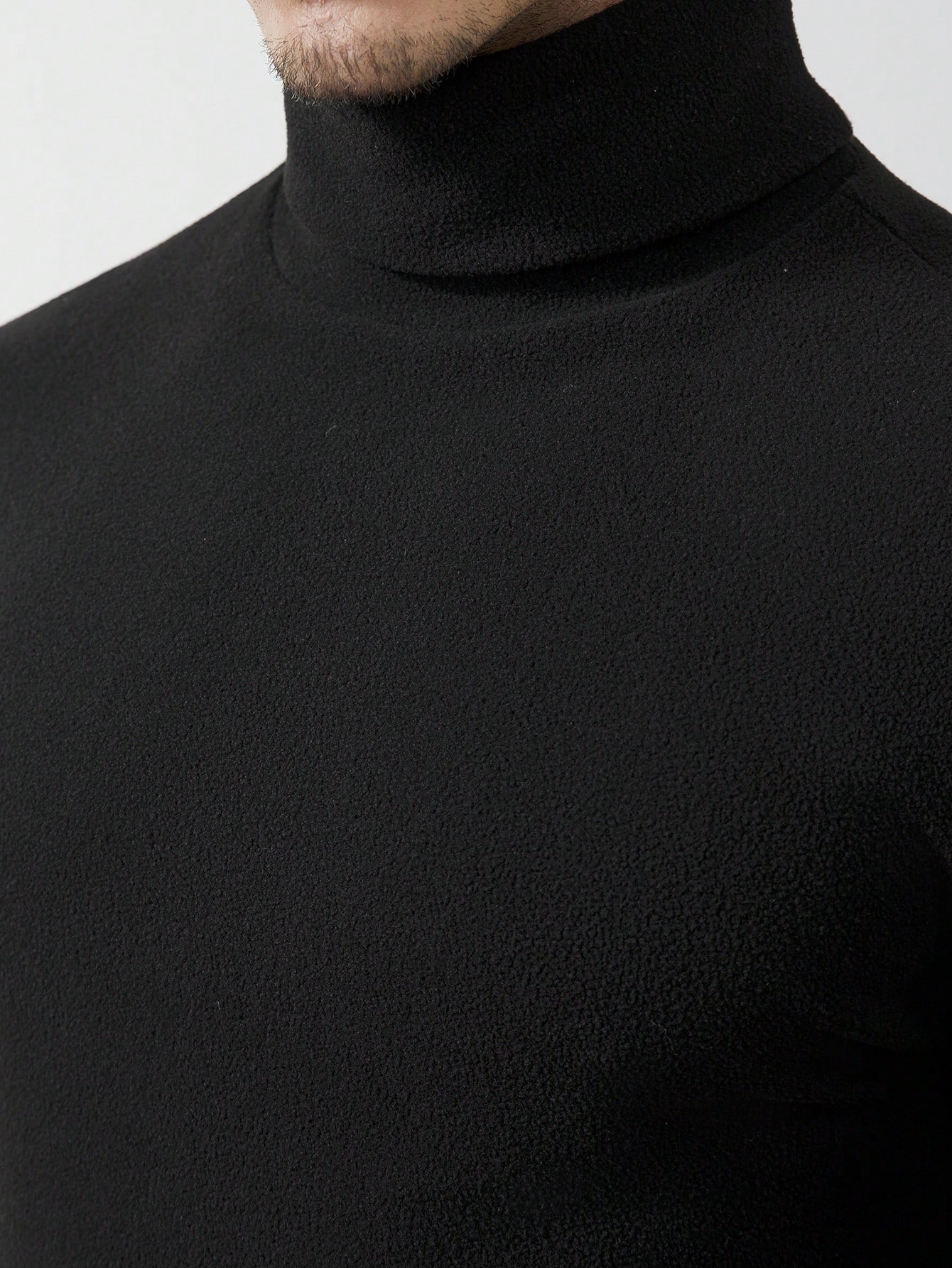 Men's Black High-Neck Long Sle - Base Layer Top ulasan dan harga