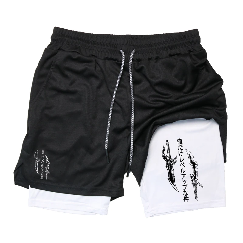 Running Shorts 2-in-1 Workout  - Compression Shorts Athletes ulasan dan harga