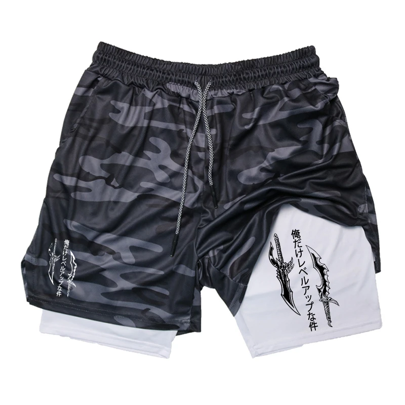 Running Shorts 2-in-1 Workout  - Compression Shorts Athletes ulasan dan harga