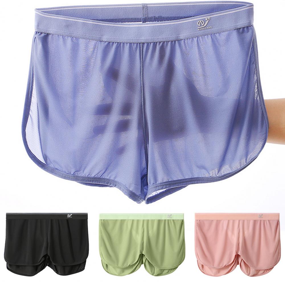 Soft M-3XL Breathable Mesh Box - Mesh Sport Boxer ulasan dan harga