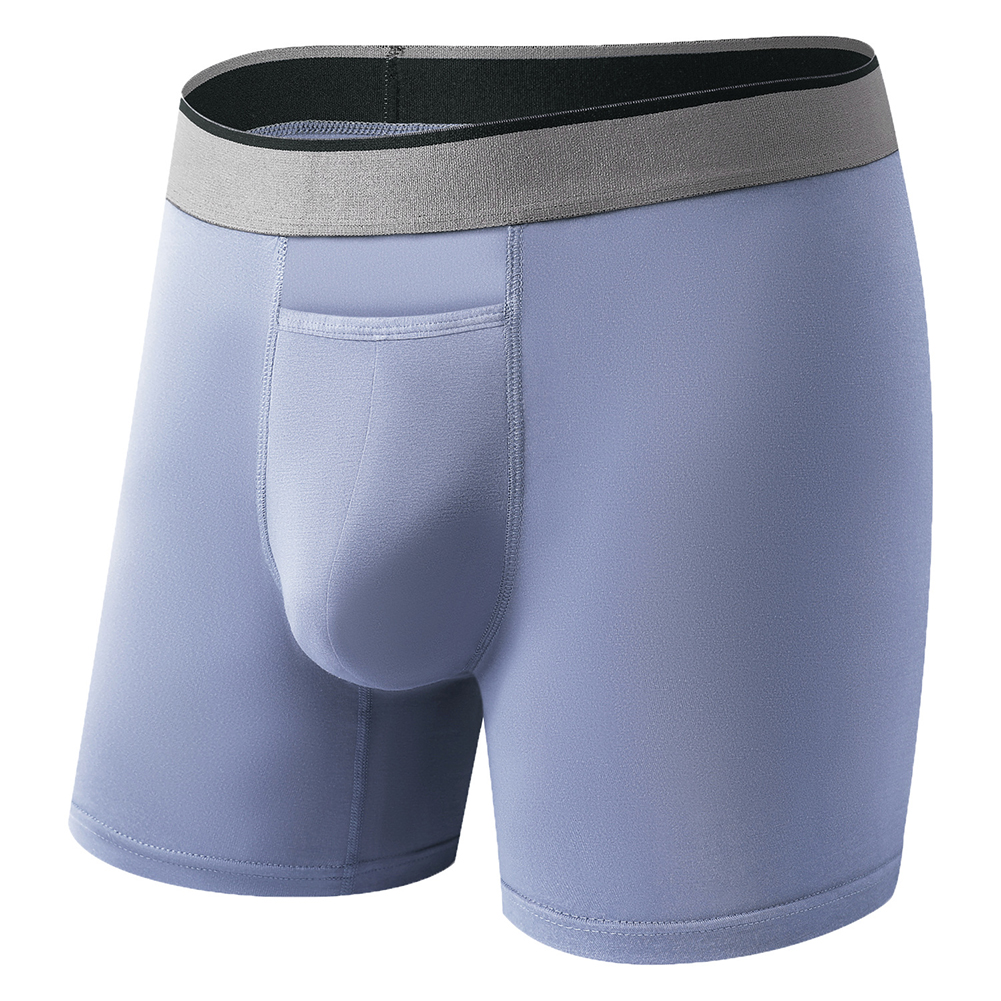1pc Men Long Leg Shorts Soft U - Bamboo Fiber Trunk ulasan dan harga