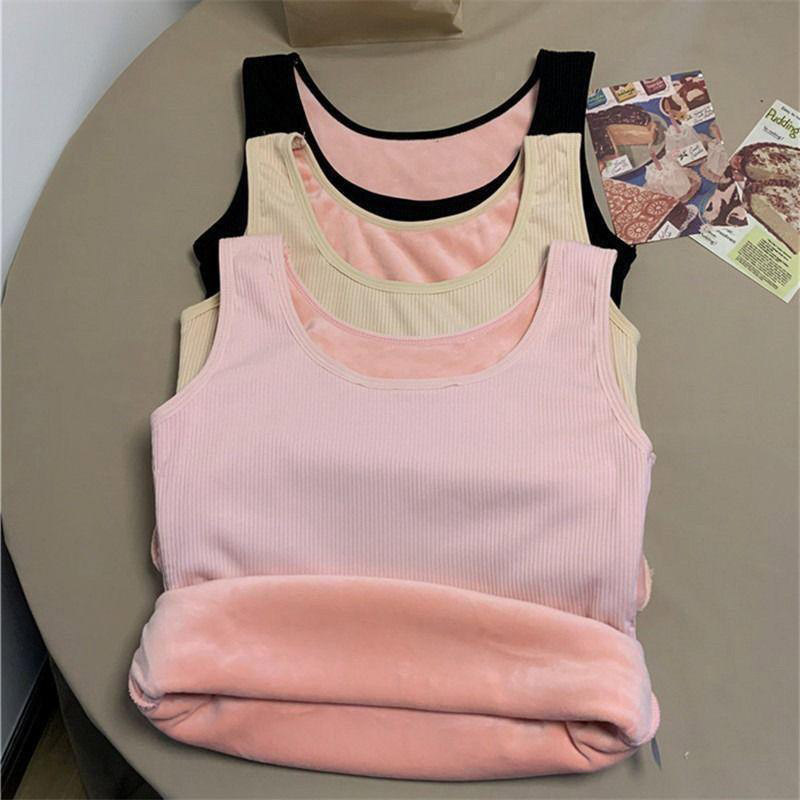 Thermal Vest Women Sexy Winter - Undershirt Crew Neck ulasan dan harga