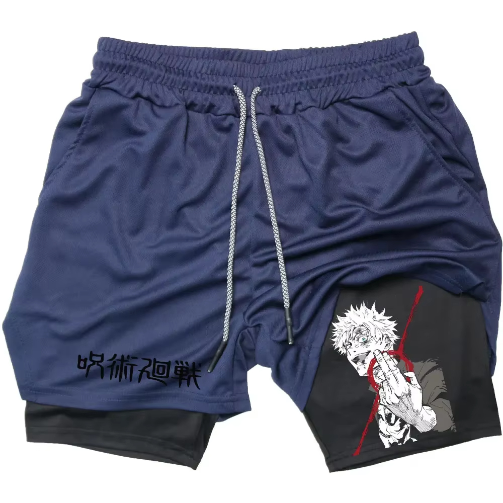Anime Jujutsu Kaisen Gym Short - Compression Shorts Athletes ulasan dan harga