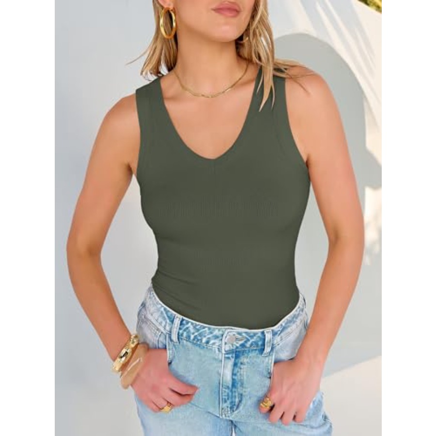 ANRABESS Tank Tops for Women V - Tank Top Ribbed ulasan dan harga