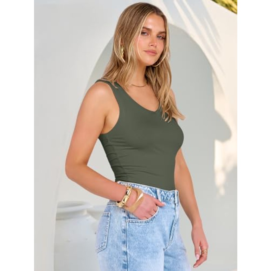 ANRABESS Tank Tops for Women V - Tank Top Ribbed ulasan dan harga