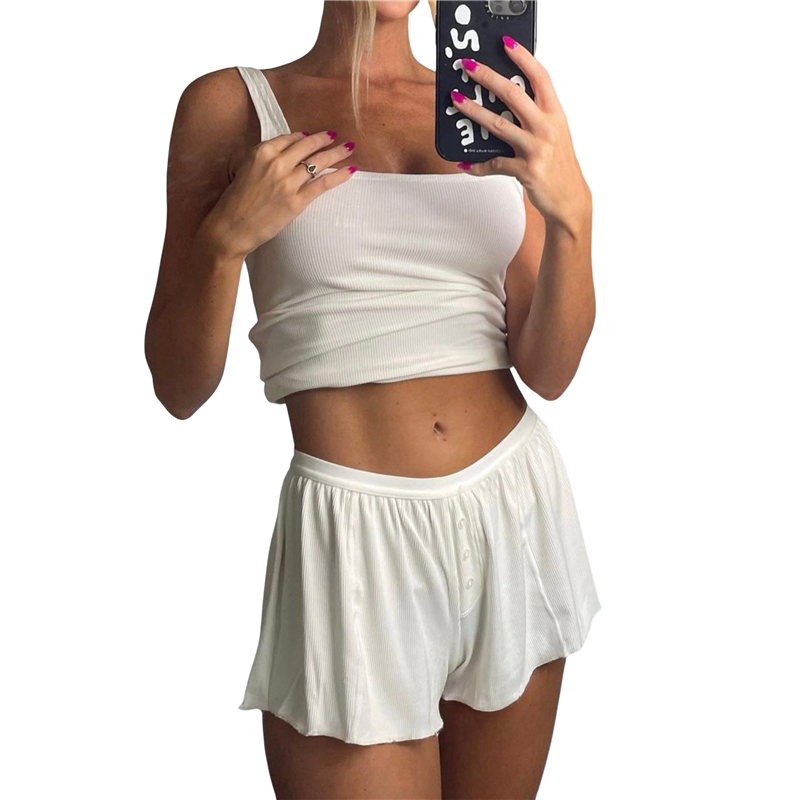 FX-Women Summer Lounge Set Rib - Tank Top Ribbed ulasan dan harga
