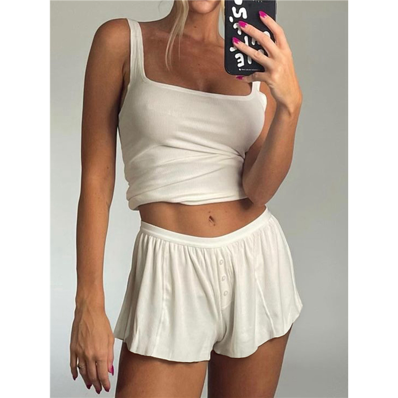 FX-Women Summer Lounge Set Rib - Tank Top Ribbed ulasan dan harga