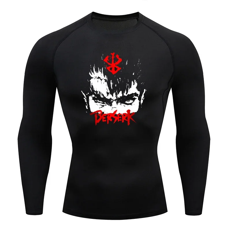Sportswear for Men Gym Anime B - T Shirt Tight Fit ulasan dan harga