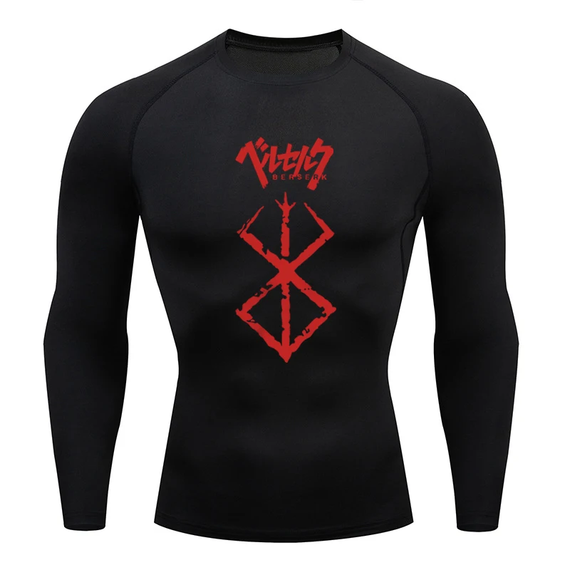 Sportswear for Men Gym Anime B - T Shirt Tight Fit ulasan dan harga