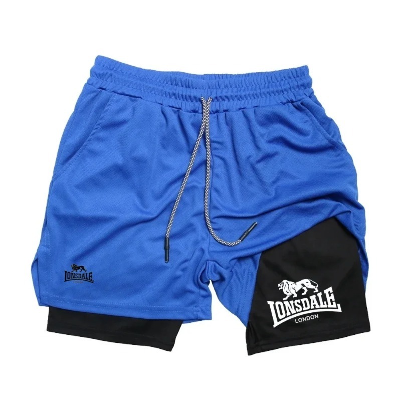 2in1 Running Shorts for Men Gy - Compression Shorts Athletes ulasan dan harga