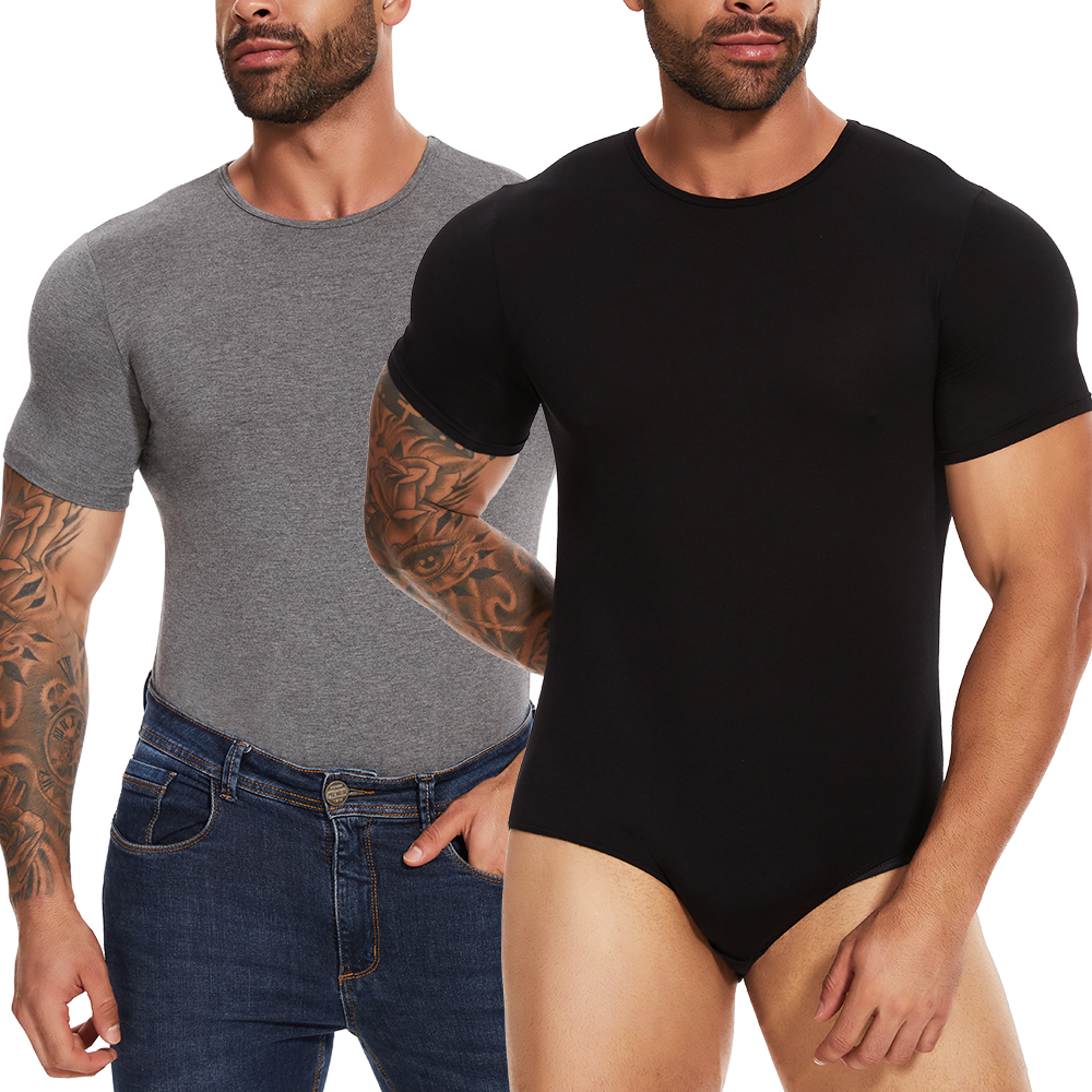 Short Sleeve Full Body Shaper  - Undershirt Crew Neck ulasan dan harga