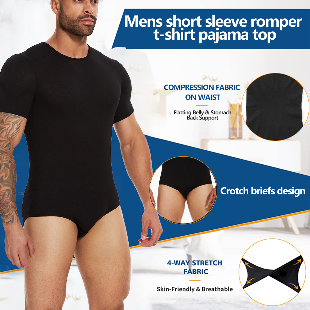 Short Sleeve Full Body Shaper  - Undershirt Crew Neck ulasan dan harga