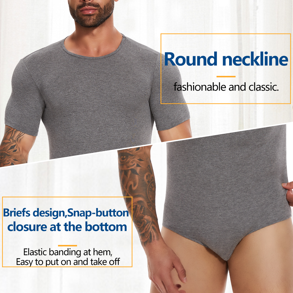 Short Sleeve Full Body Shaper  - Undershirt Crew Neck ulasan dan harga