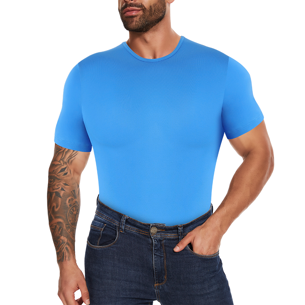 Short Sleeve Full Body Shaper  - Undershirt Crew Neck ulasan dan harga