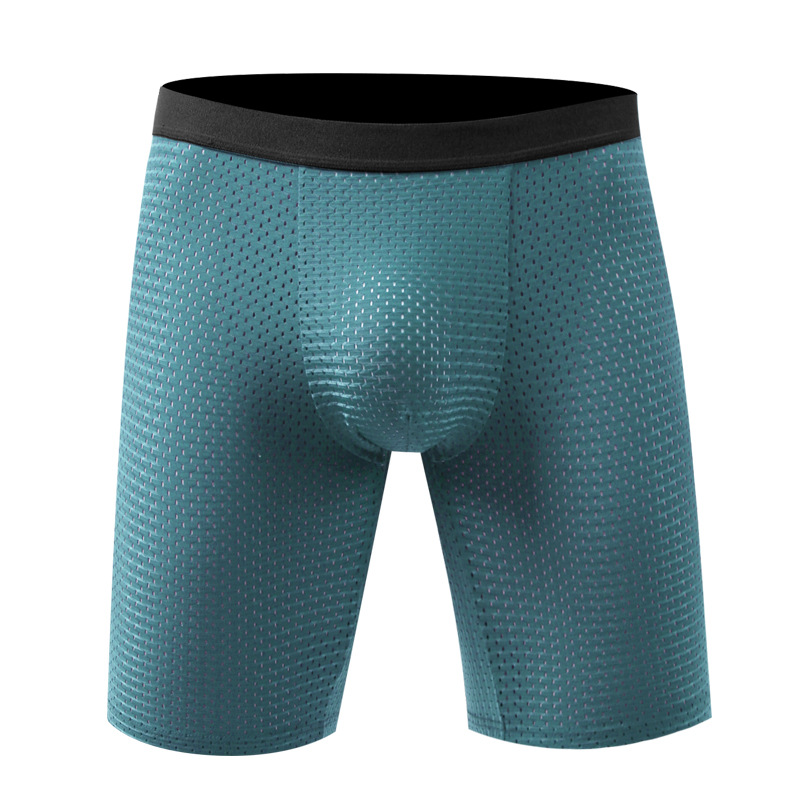 Men's Boxers Shorts Ice Silk M - Long Leg Trunk Men ulasan dan harga