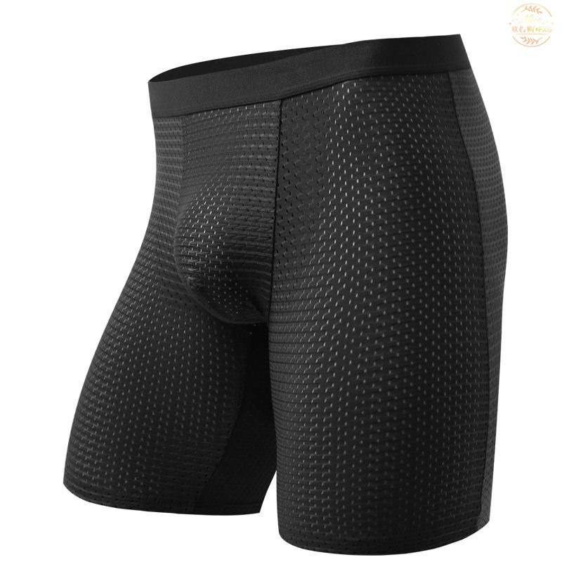 Men's Boxers Shorts Ice Silk M - Long Leg Trunk Men ulasan dan harga