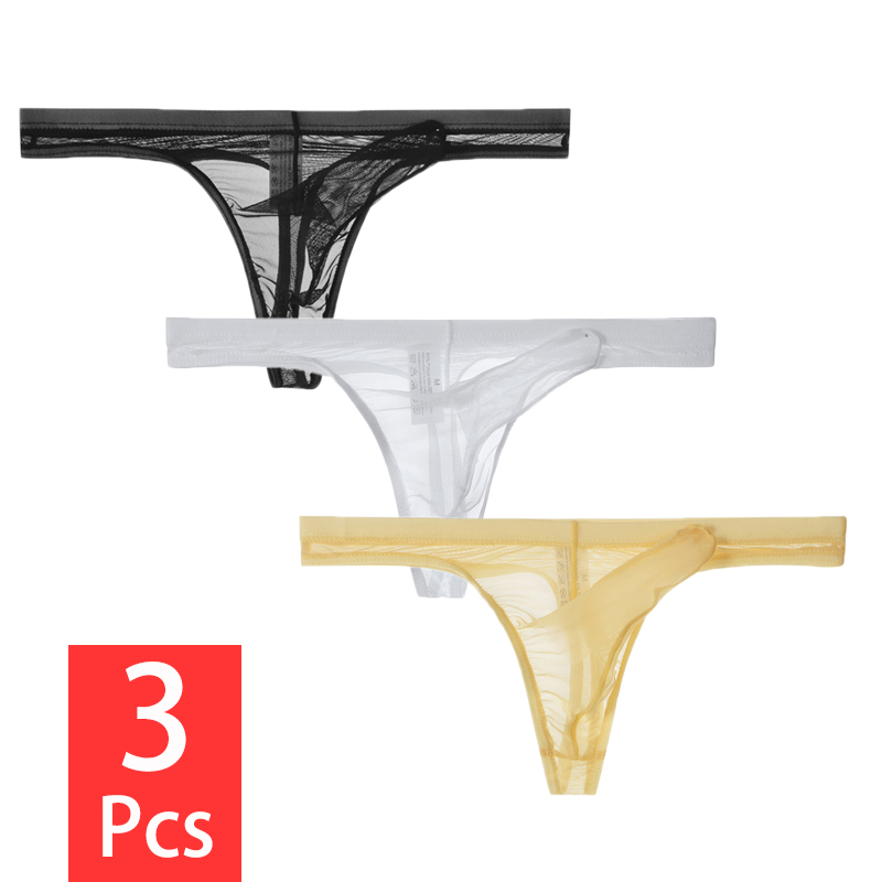 3Pcs/lot Men Underwear T-Back  - Multi Pack Underwear ulasan dan harga