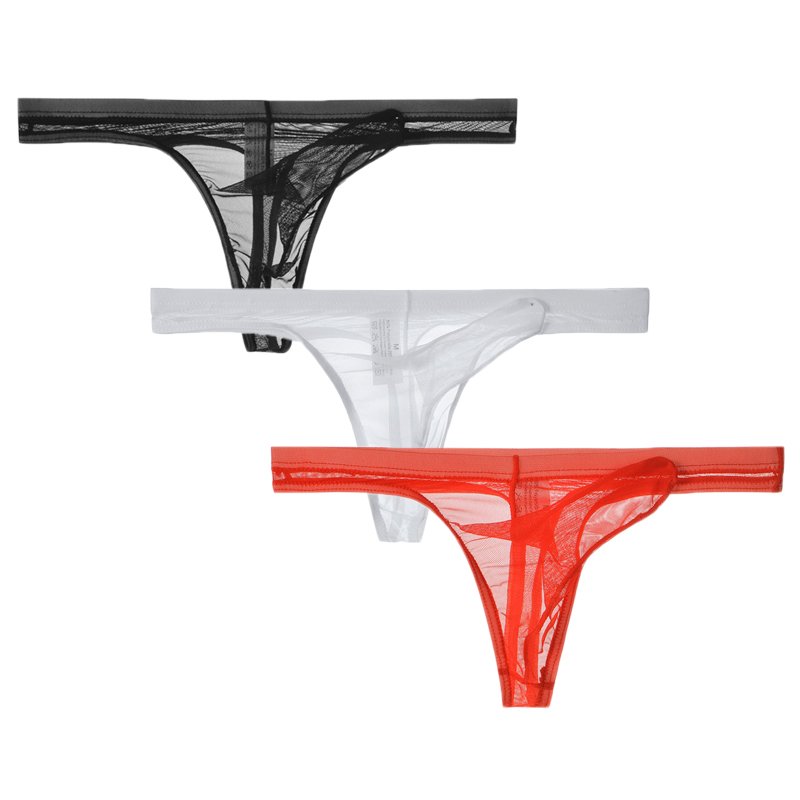 3Pcs/lot Men Underwear T-Back  - Multi Pack Underwear ulasan dan harga