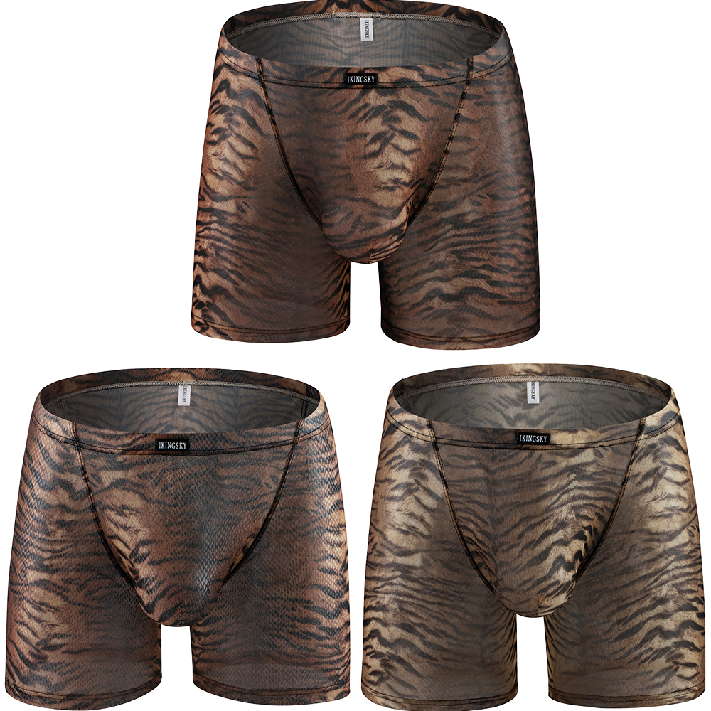 iKingsky Men's Tiger Stripes L - Long Leg Trunk Men ulasan dan harga