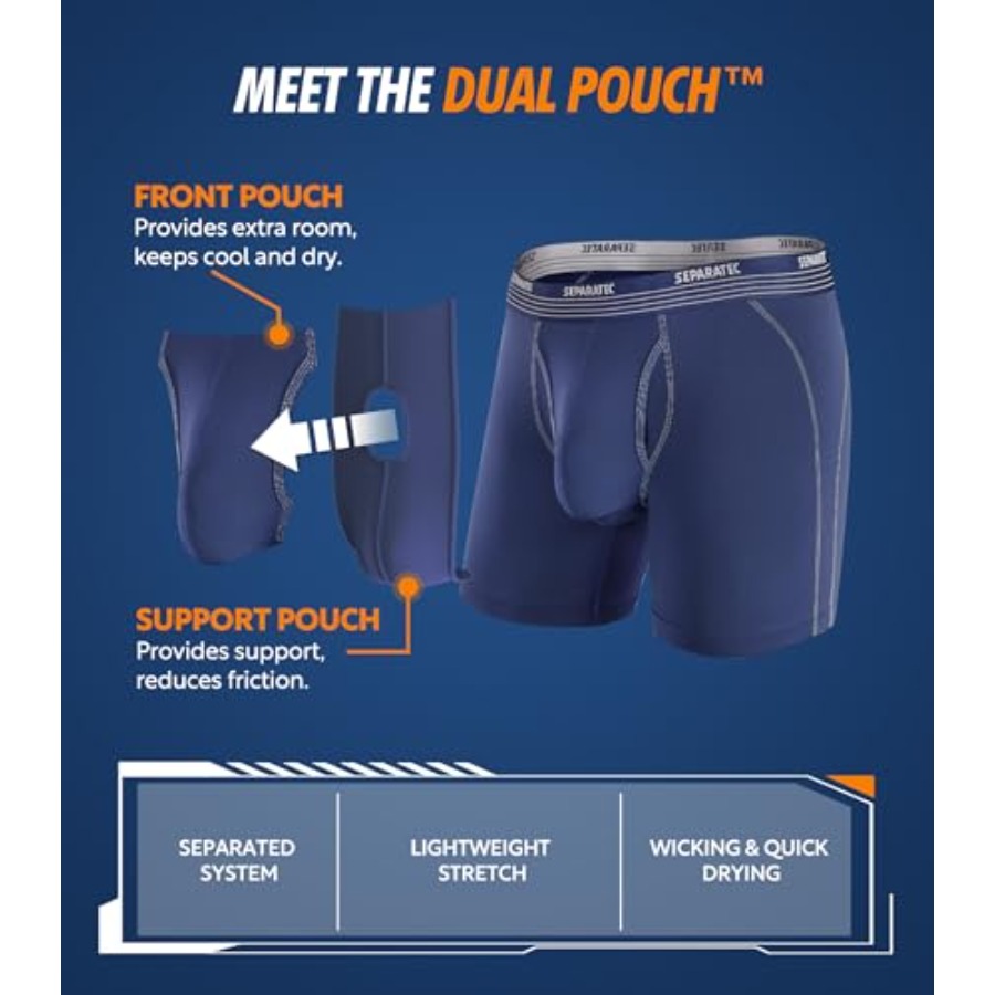 Separatec Mens Underwear with  - Performance Boxer Sport ulasan dan harga