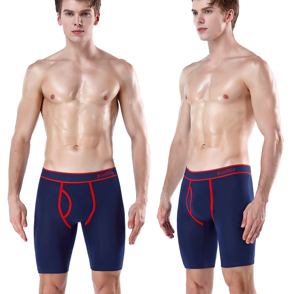 Front Opening Long Men's Panti - Boxer Brief Pack Cotton ulasan dan harga