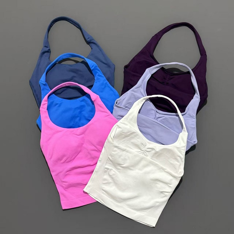 Yoga Tank Top Women Seamless O - Suspender Tank Top ulasan dan harga