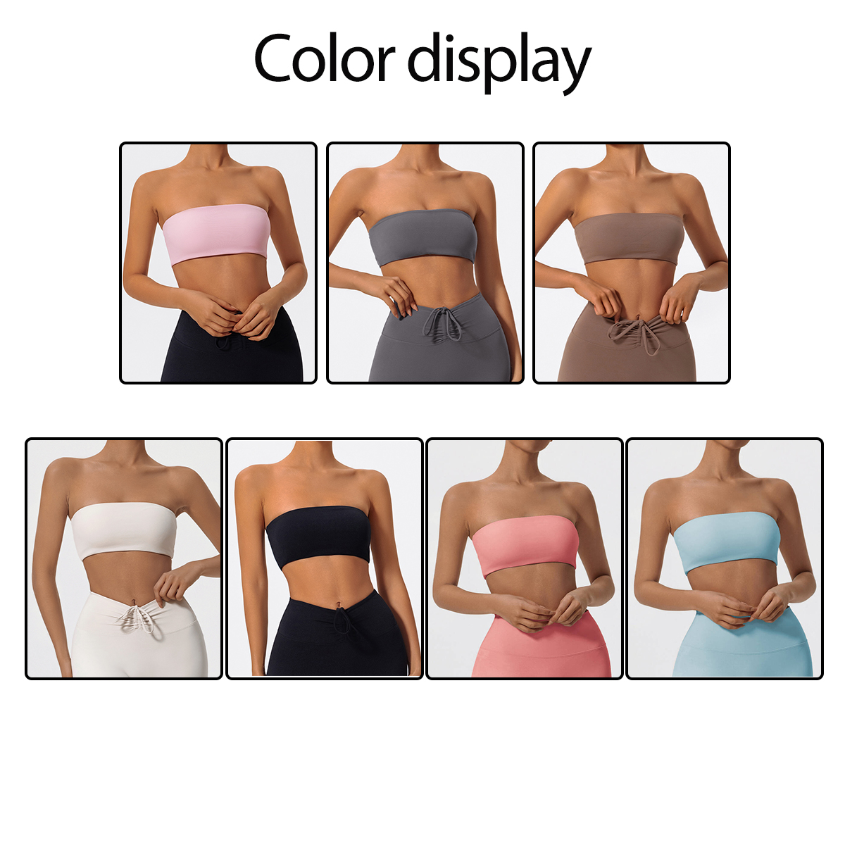Strapless Sports Bra Gym Crop  - Quick Dry Underwear ulasan dan harga