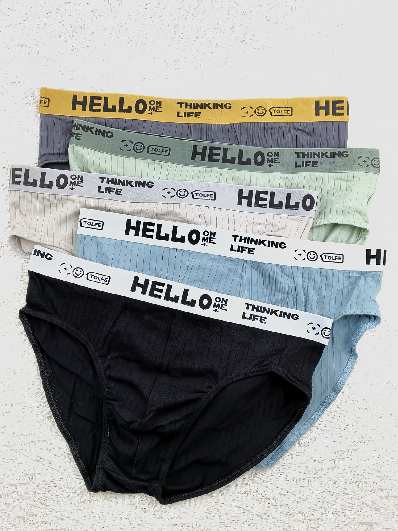 5-Pack Men's Cotton Briefs wit - Multi Pack Underwear ulasan dan harga
