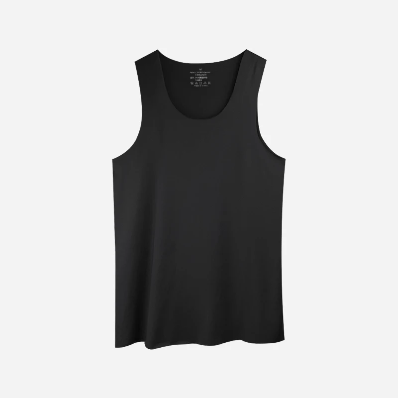 Men's Thin Vest U-Neck Large S - Undershirt Crew Neck ulasan dan harga