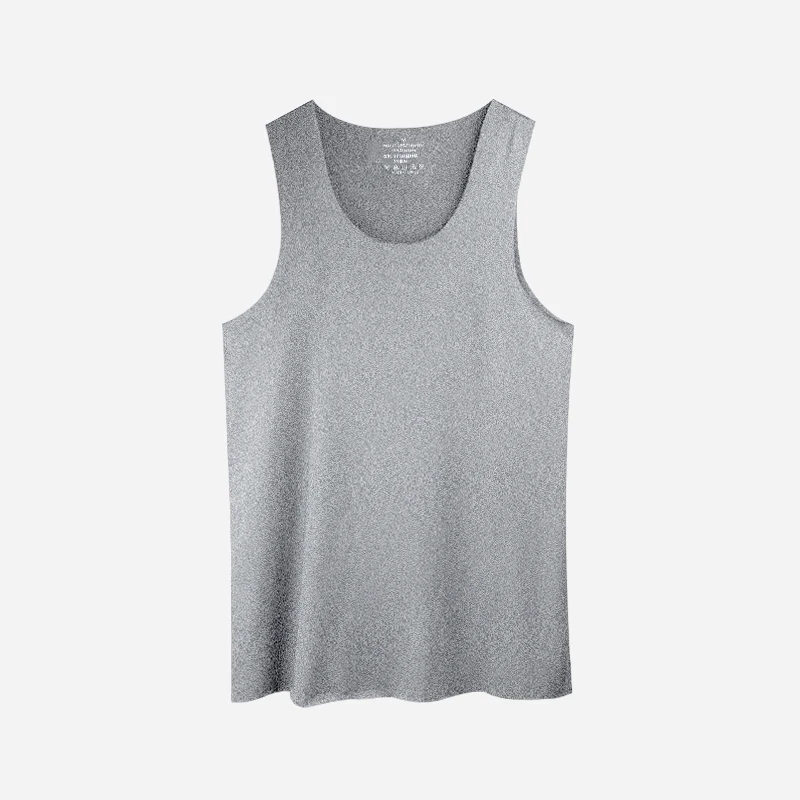Men's Thin Vest U-Neck Large S - Undershirt Crew Neck ulasan dan harga