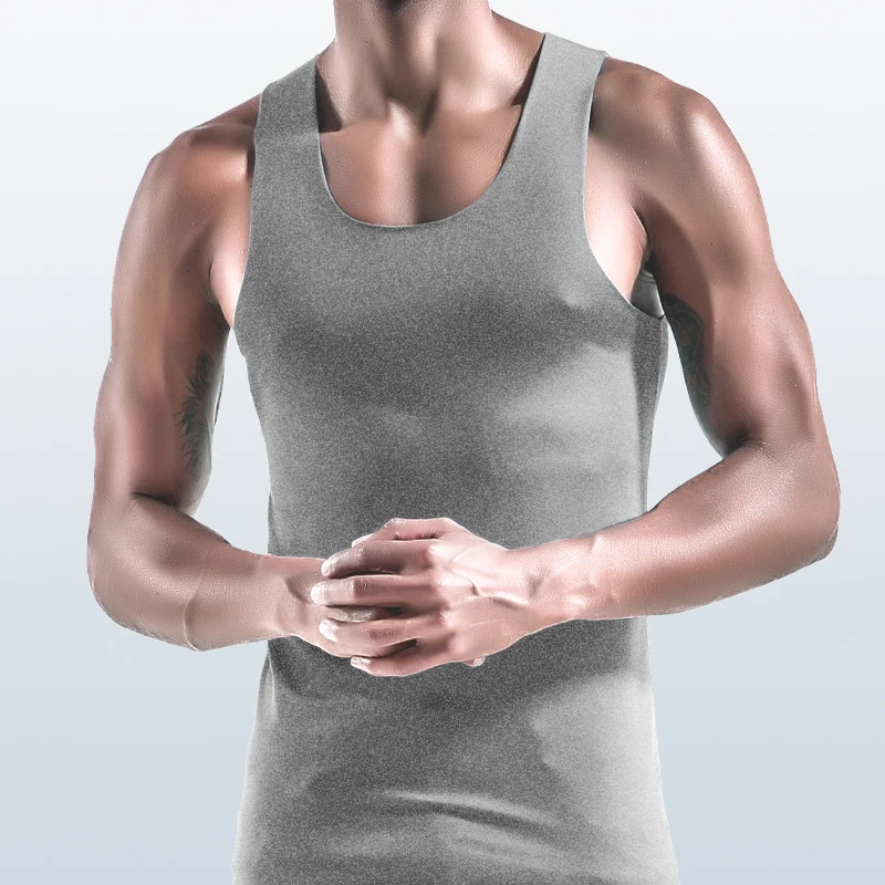 Men's Thin Vest U-Neck Large S - Undershirt Crew Neck ulasan dan harga