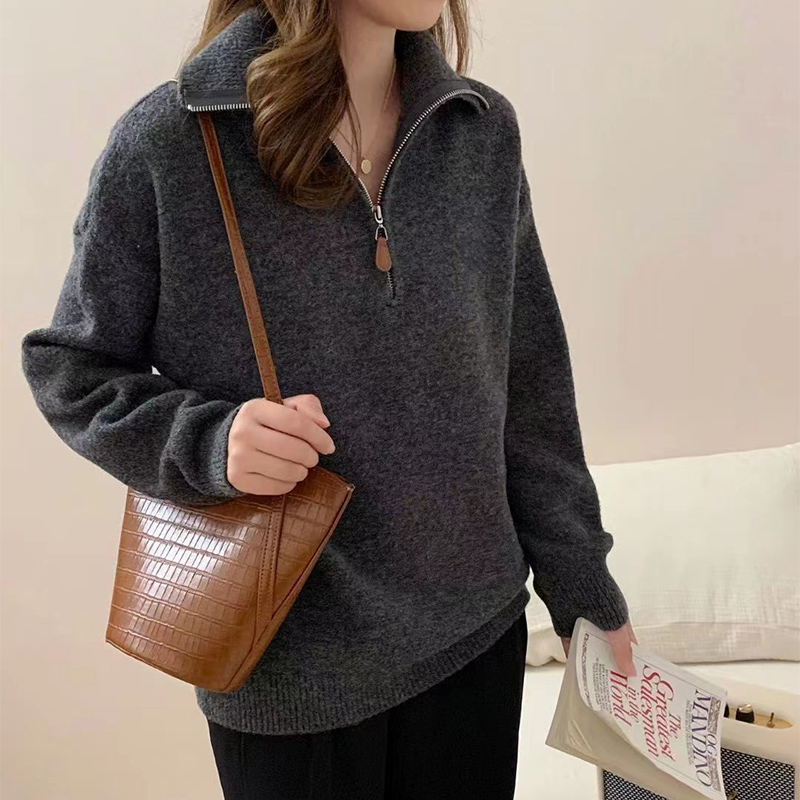 Korean Half Zip-Up Sweater Wom - Thermal Long John ulasan dan harga
