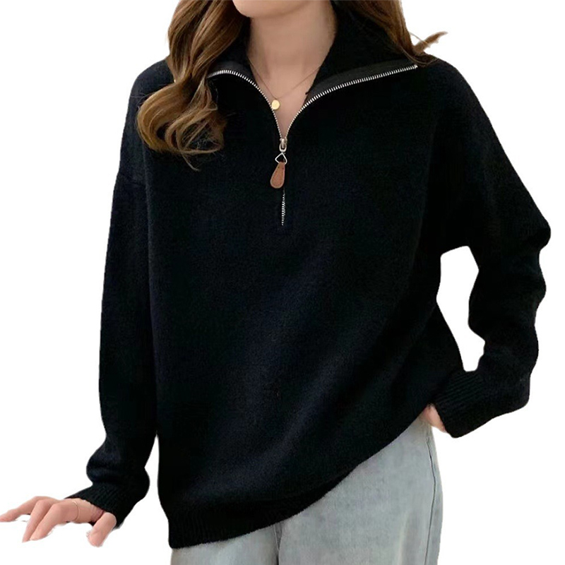 Korean Half Zip-Up Sweater Wom - Thermal Long John ulasan dan harga