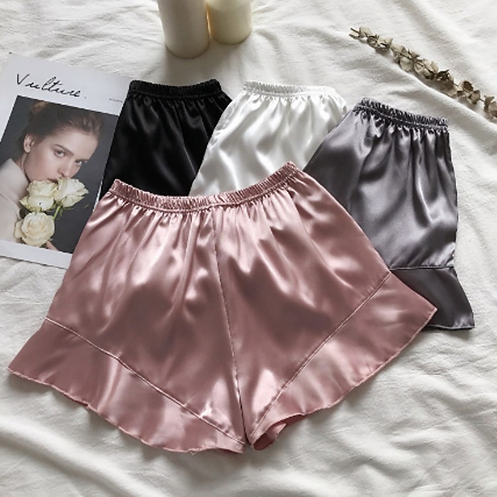 Satin Shorts Women Underwear S - Boxer Brief Pack Cotton ulasan dan harga