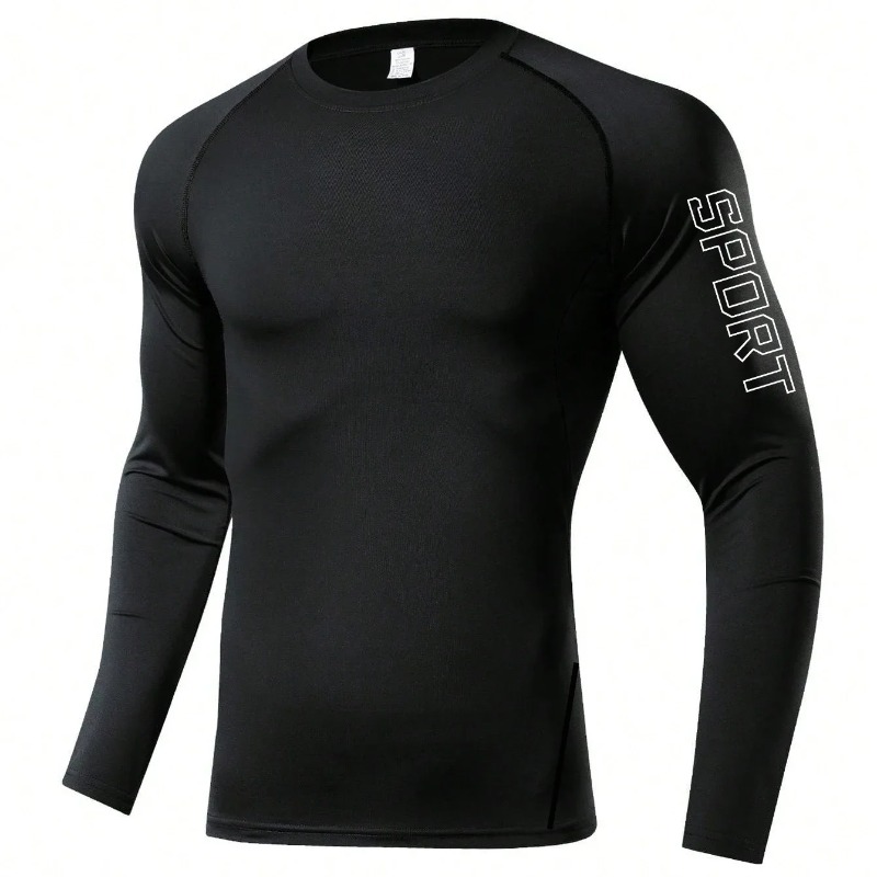 Men Quick-dry T-shirt Long Sle - Base Layer Top ulasan dan harga