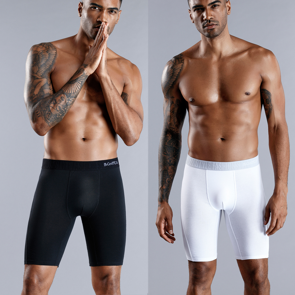 BONITOS Long Boxer Shorts Pant - Boxer Brief Pack Cotton ulasan dan harga