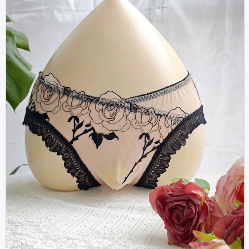 Men's Elegant Embroidery Lace  - Pouch Boxer Pouch ulasan dan harga