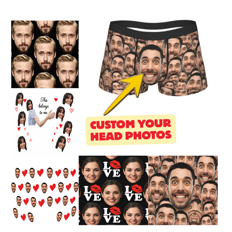 Custom Your Head Boxershorts   - Pouch Boxer Pouch ulasan dan harga